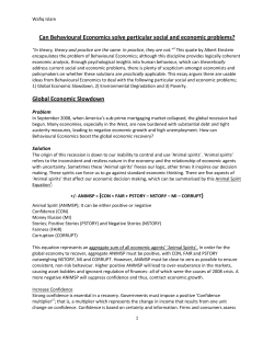 Can Behavioural Economics solve particular social and