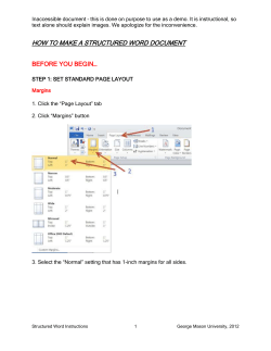how to make a structured word document