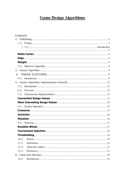 Genetic Algorithms