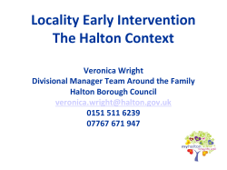 Slide 1 - Halton Children`s Trust