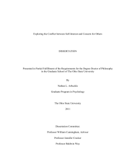 Exploring the Conflict between Self-Interest and