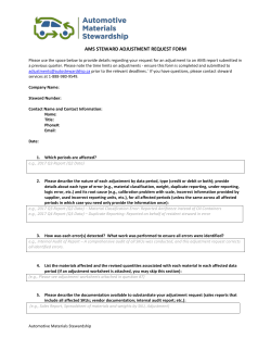 Credit Adjustment Authorization Form