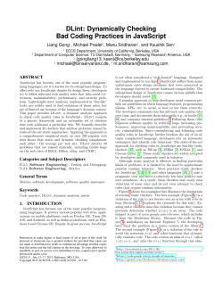 DLint: Dynamically Checking Bad Coding