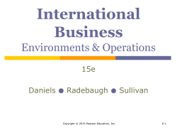Governmental Influence on Trade