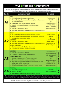 A1 A2 A3 A4 - Morriston Comprehensive School