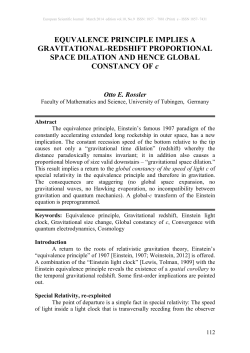EQUVALENCE PRINCIPLE IMPLIES A GRAVITATIONAL