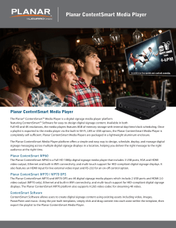 Planar ContentSmart Media Player