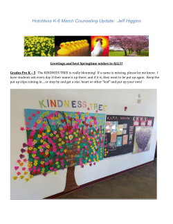 March 8, 2017 Counselor Update - Hotchkiss K-8