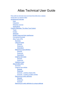 Atlas Technical User Guide