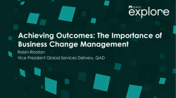 The Importance of Business Change Management