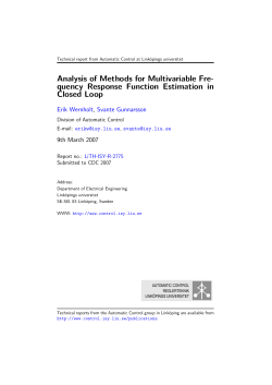 Analysis of Methods for Multivariable Fre