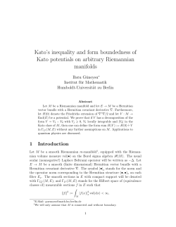 (Final) preprint version - Institut fuer Mathematik