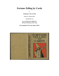 Fortune-Telling by Cards