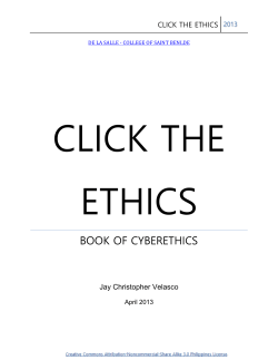 Ethics - Jay Velasco