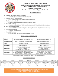 33rd National Final Round - The American Mock Trial Association