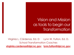 Vision - District and School Transformation