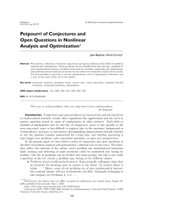 Potpourri of Conjectures and Open Questions in Nonlinear Analysis