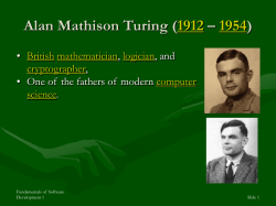 Interludes -- Alan Turing - Rose