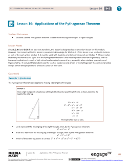Grade 8 Mathematics Module 2, Topic D, Lesson 16