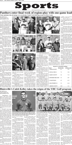 Panthers enter final week of region-play with one