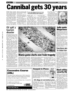 Oil spill a tourism disaster Blame game starts over