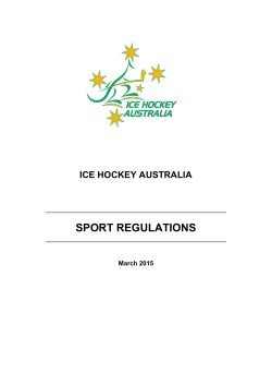 IHA 2015 Sport Regulations