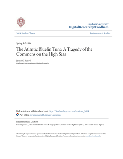 The Atlantic Bluefin Tuna: A Tragedy of the Commons on the High
