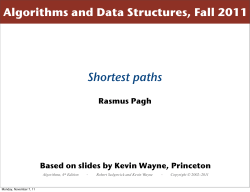 Shortest paths
