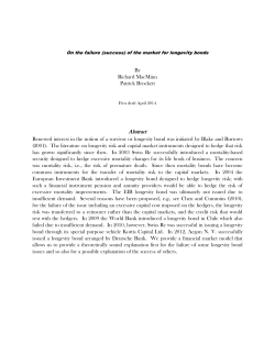 On the Failure (Success) of the Market for Longevity Bonds
