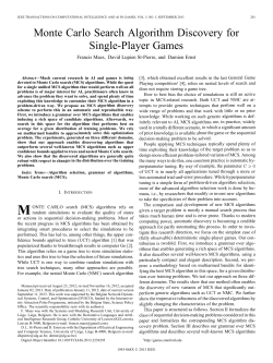 Monte Carlo Search Algorithm Discovery for Single