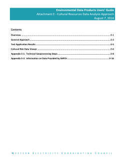 Cultural Risk Data Viewer - Western Electricity Coordinating Council