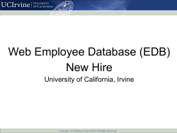 How to use Web EDB - New Hire - go