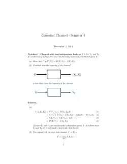 Gaussian Channel