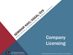 Seminar NAIC/ASSAL/SVS