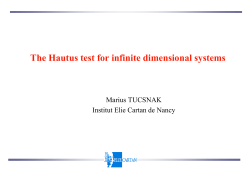 The Hautus test for infinite dimensional systems