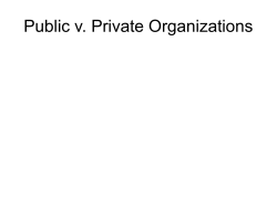 Understanding and managing Public Organizations