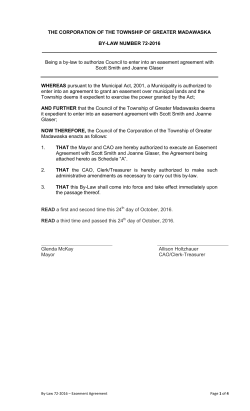 THE CORPORATION OF THE TOWNSHIP OF GREATER