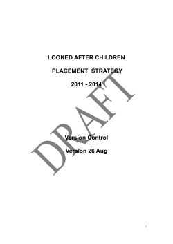 Looked After Children Placement Strategy