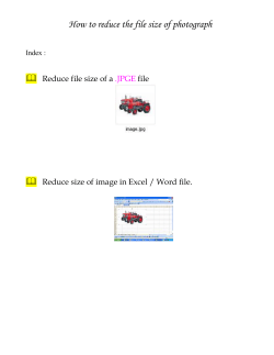 How to reduce the file size of photograph