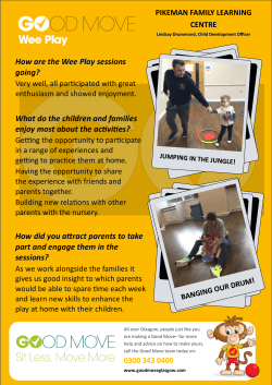 How are the Wee Play sessions going?