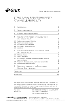 structural radiation safety at a nuclear facility