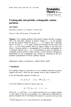 Exchangeable and partially exchangeable random partitions