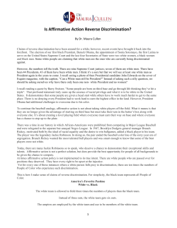Is Affirmative Action Reverse Discrimination?