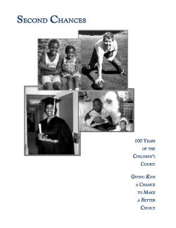 Second Chances - Justice Policy Institute