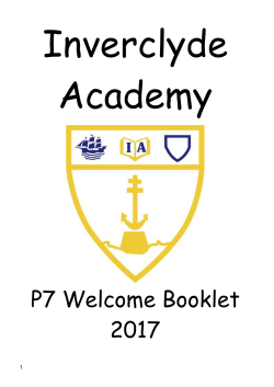 Primary 7 Welcome Booklet (5.4MB Word)