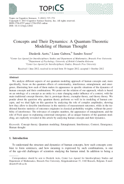 Concepts and Their Dynamics: A