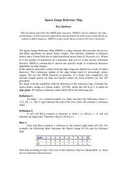 Sparse Image Reference Map