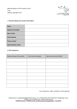 Please answer to all the four sections below