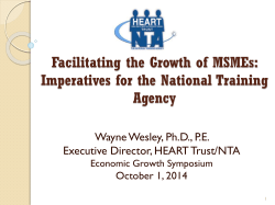 Facilitating Growth of MSMEs