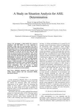 A Study on Situation Analysis for ASIL Determination